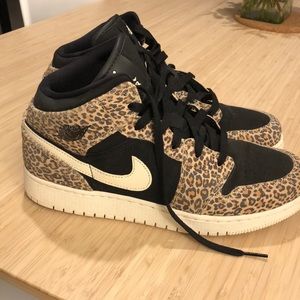 leopard print Jordans